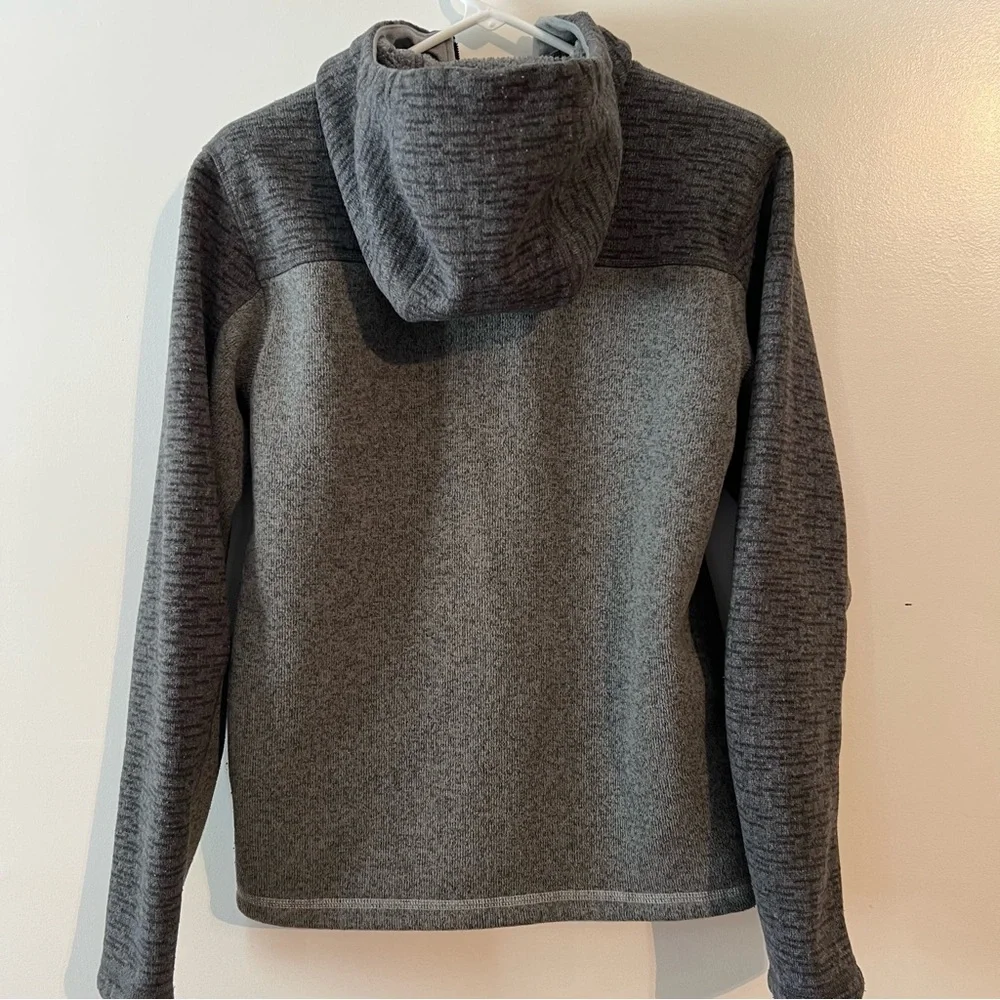 The North Face Men's S Gray Charcoal Gordon Lyons Alpine Full Zip Fleece Hoodie
